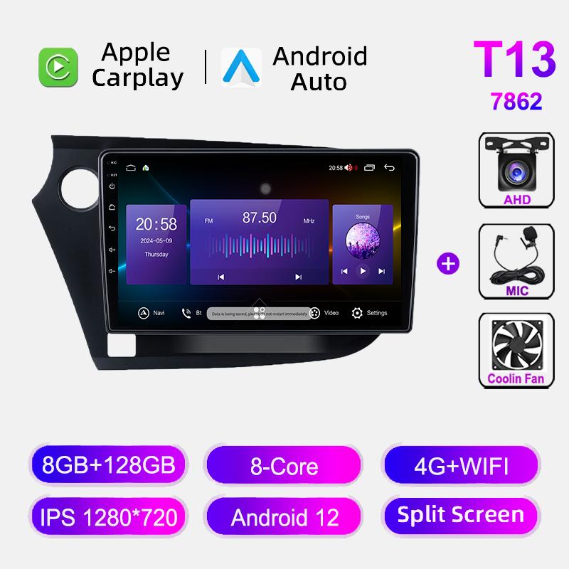 

Android Auto для Honda Insight 2009-2014 LHD RHD Автомобільна радіонавігація GPS Відео Стерео Мультимедійний плеєр Carplay Wifi Головний пристрій