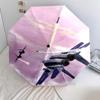 1 pz Ombrello a Tema Aereo Pieghevole Portatile Struttura con Ossa di Ferro Ombrello da Esterno per la Casa