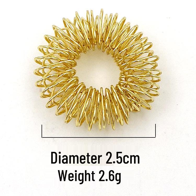 Cross-Border Hot-Selling Mini Finger Massage Ring: Decompression Spring Massager & Fingertip Toy