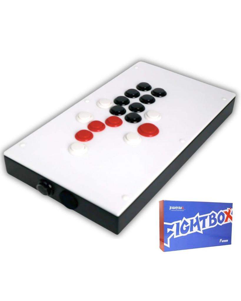 FightBox PC PlayStation PS3 PS4 Switch Compatible Full Button Leverless Arcade Fighting Stick Fighting Game Controller Sanwa Denshi Buttons SOCD