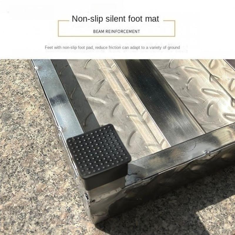 Stainless Steel Non-Slip Household Pedal Stool Tread Step Hospital Industrial Warehouses Metal Thickened Foot Step Stool