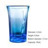 10 PCs BPA-Free 35ml Plastic Shot Glasses, Shatterproof Rainbow Liquor Cups for Party Club Bar, Dishwasher Safe Barware