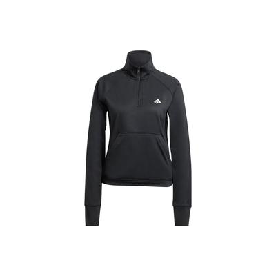 Aeroready Game And Go Quarter-Zip Fleece Top Women Jacket Black IM2683