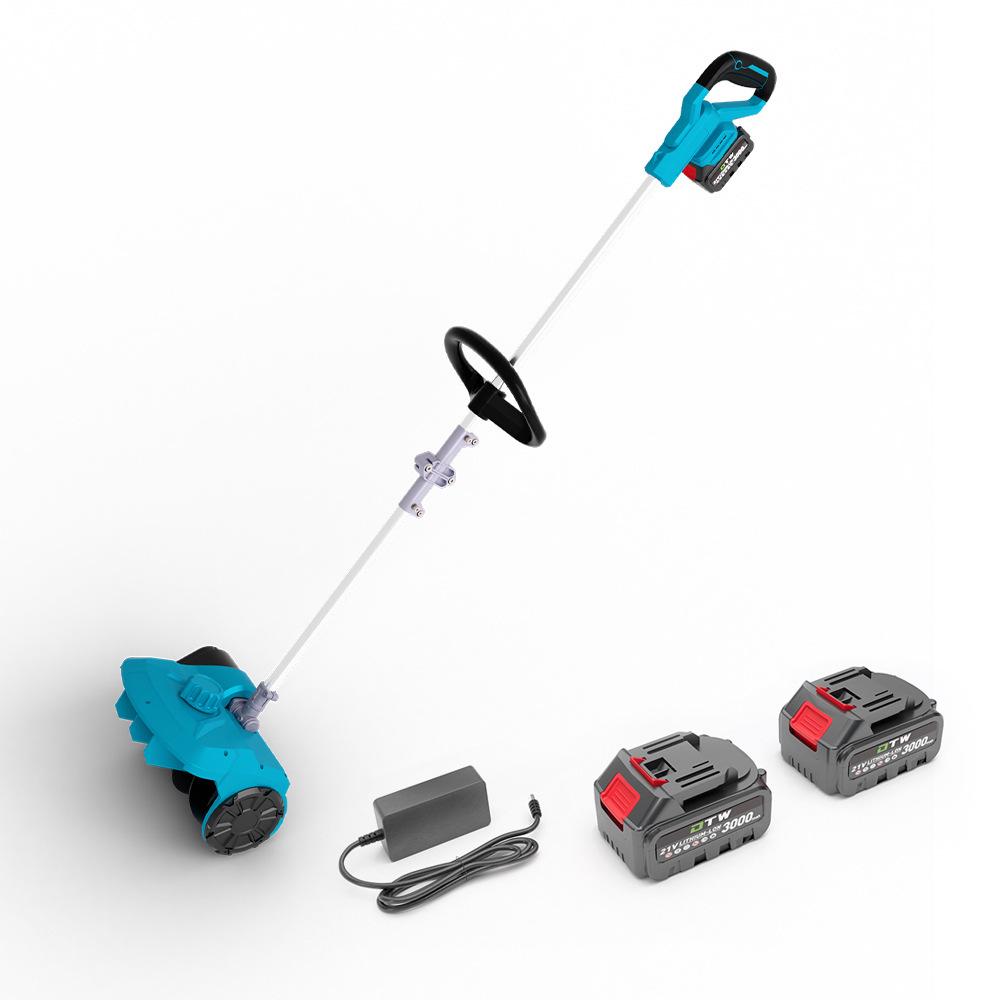 Compact Foldable Lithium Battery Snow Shovel - Portable Hand-Push Snow Sweeper for Easy Winter Outdoor Snow Removal.