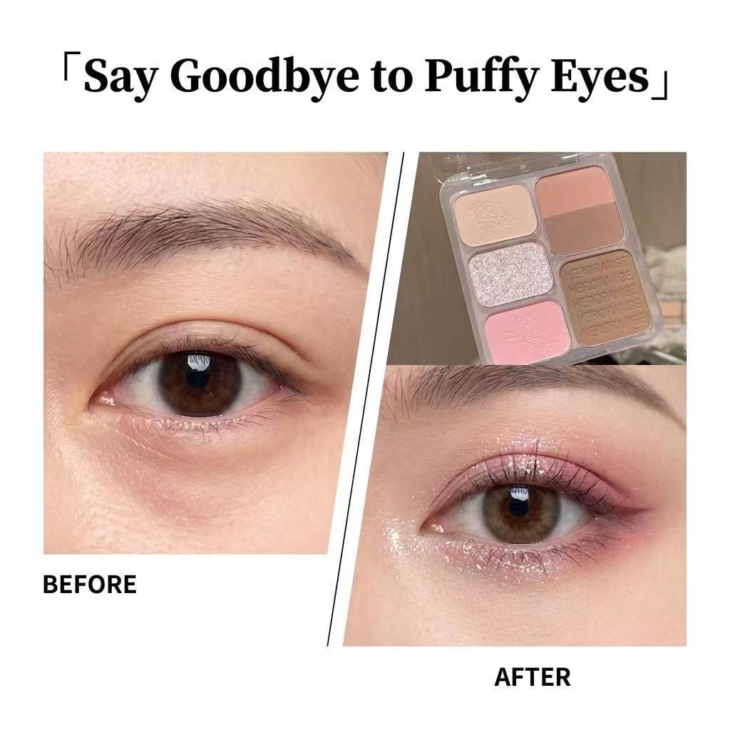 Sweetheart Six-Color Matte & Shimmer Eyeshadow Palette - Popular Daily Makeup in Southeast Asia