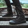 FashionMen Boots Outdoor Fashion Canvas High Top Shoes Men's Casual Shoes Man Male Ankle Boots Black High Top Boots for Men