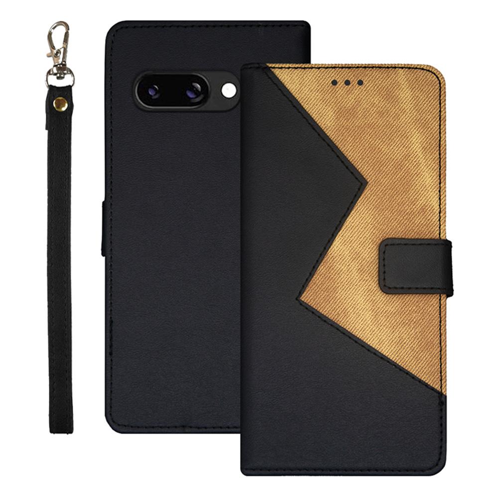IDEWEI For Google Pixel 9a Case Card Slots Splicing Color Leather Phone Cover