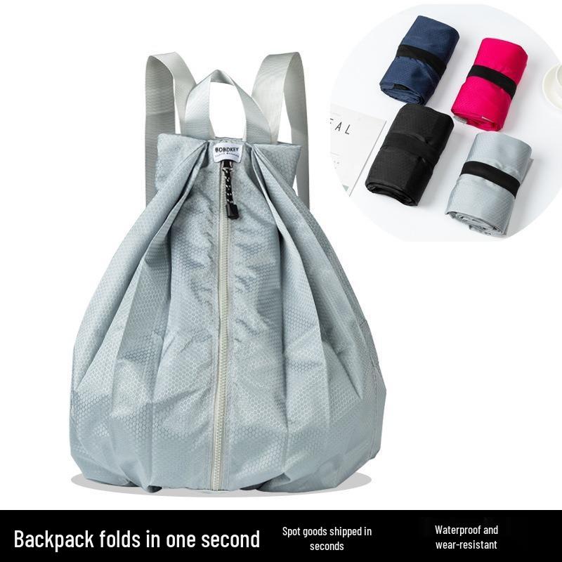 New Waterproof Foldable Backpack: Thickened, Large Capacity for Outdoor Travel and Storage
