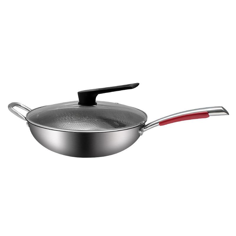 Paslanmaz Çelik Yapışmaz Petekli Kızartma Tavası Kompozit Tabanlı Ev Tipi Kullanım için