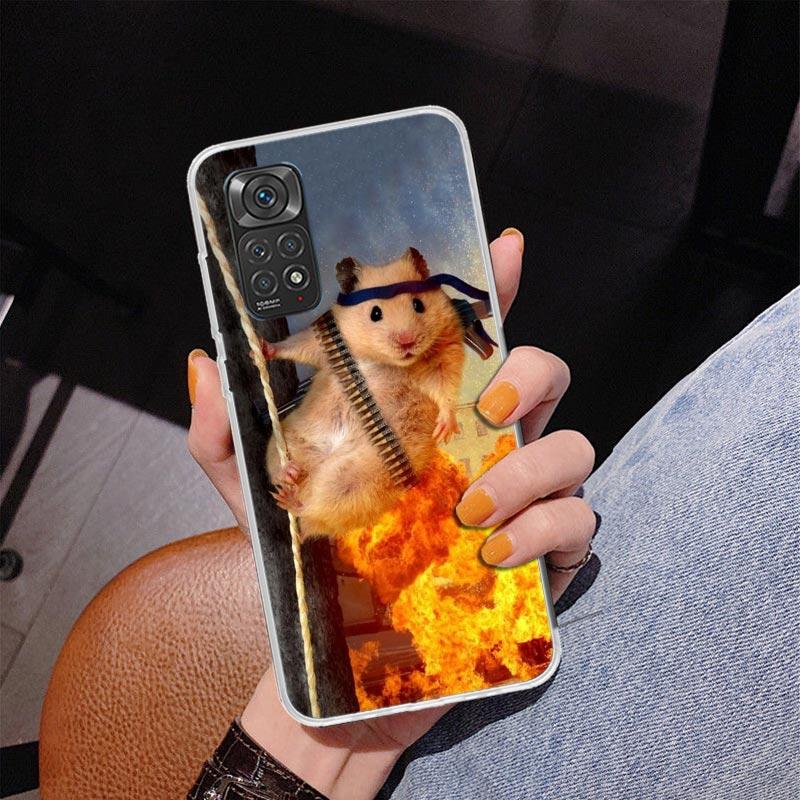 Cute Lovely Pet Hamster Phone Case For Xiaomi Redmi Note 15 14 13 12S 12 11 Pro Plus 14S 11S 11E 10 10S 11T 5G Personalized Cove