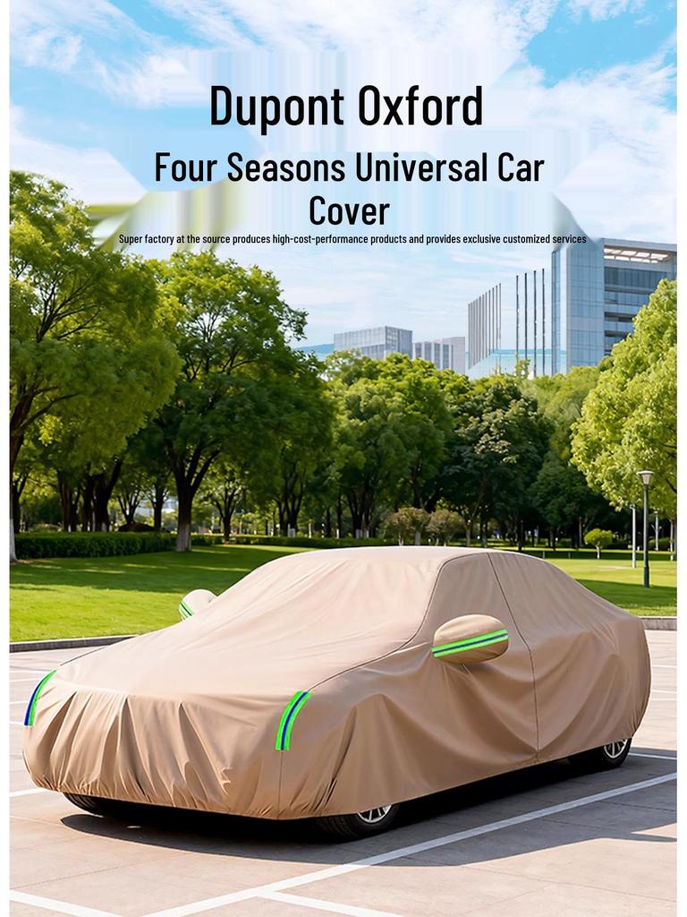 Thickened Oxford Car Cover: Full Protection & Heat Insulation with Cotton Layer