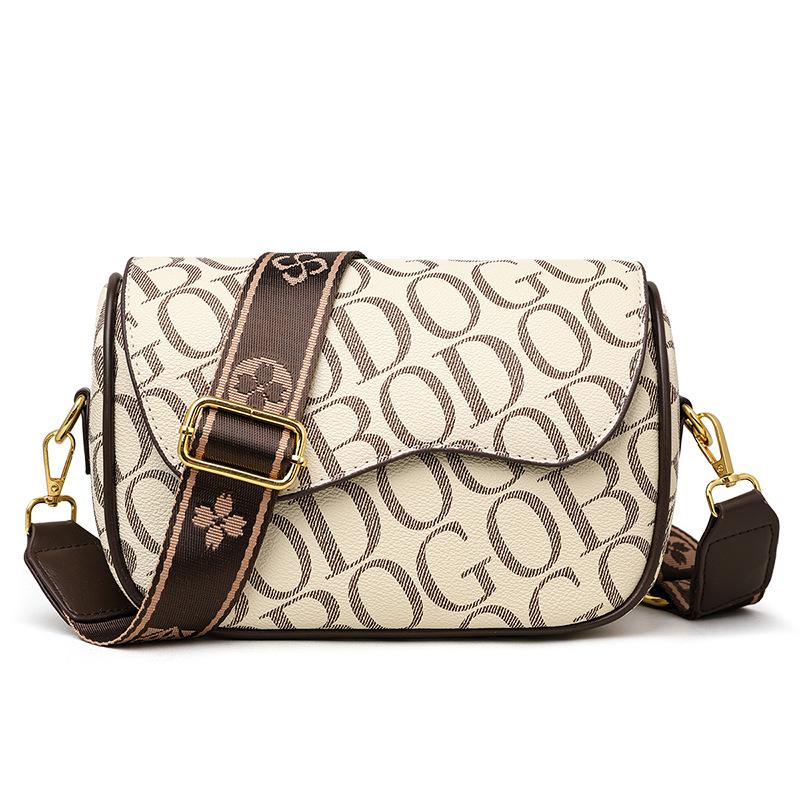 Vintage bedruckter Brief vielseitige kleine quadratische Tasche