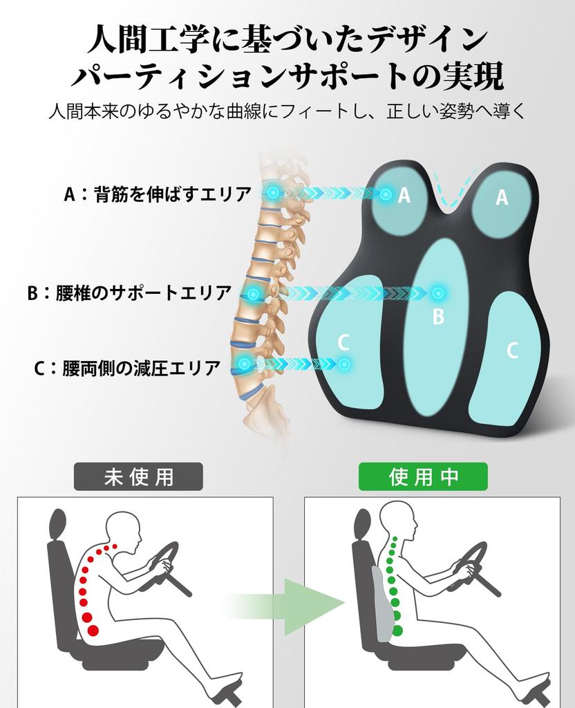 Memory Foam Lumbar Support Ergonomic Car Seat Lumbar Adjustable Mounting Perfect for Long or as a Gift Cushion, Cushion, Backrest, Support,