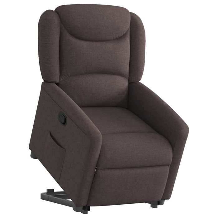 VidaXL Fauteuil inclinable marron foncé tissu 3303199