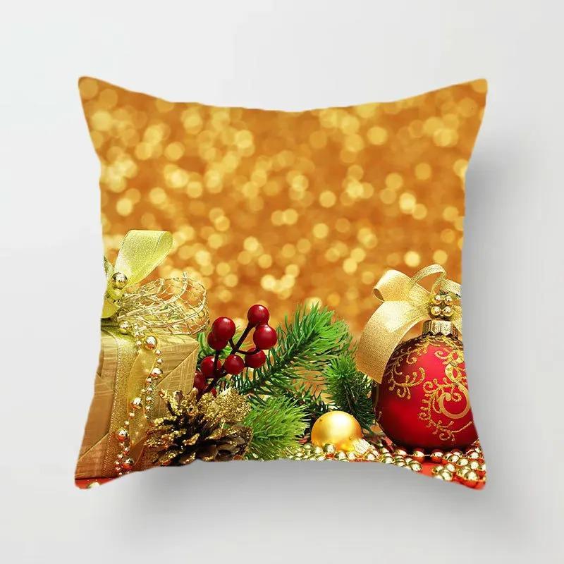 Christmas Themed Pillowcases Car Accessories Office Santa Claus Living Room Sofa Home Pillowcases