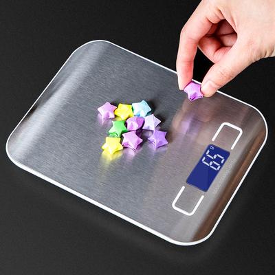 5/10kg Electronic Kitchen Scale LCD Measuring Tool Stainless Steel Digital Weighing Scale Food Diet Balance Scales