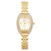 Waterproof Watch with Expandable Stylish Analog One Size Fits Stainless Steel Quartz Fashion Accessory Perfect Gift for Day Women's Strap, Gold
