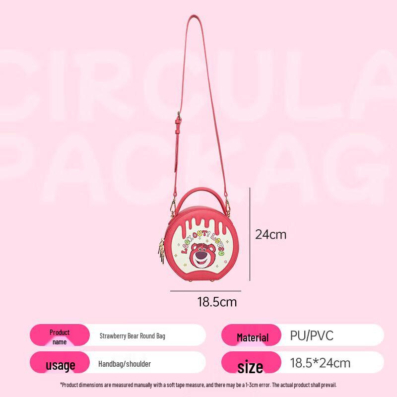 Disney Strawberry Bear Gift Box Crossbody Bag