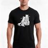 Wolf And Fox Sterek Print Tshirt Summer Casual Cotton Tee Oversized Streetwear Tops Vintage Graphic Print Unisex Unisex Unisex
