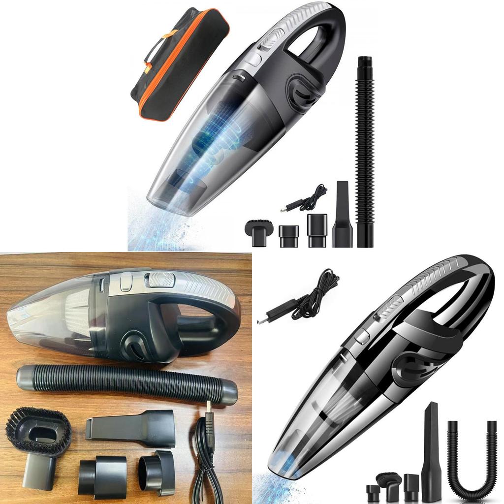 Handheld Car Vacuum Cleaner Rechargeable Wet Dry Pet Hair Remover For Home And Vehicle Cleaning