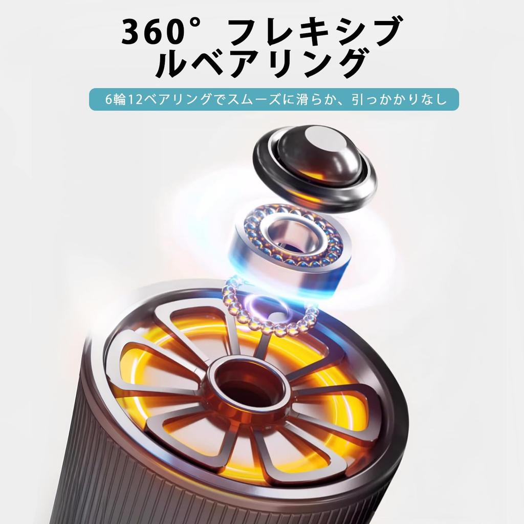 JPStriv Ab Roller, Quiet, Automatic Return, Anti-Tip Six-Wheel Stability, Compact Storage, Stretching, Exercise Roller, Easy Assembly, Diet Aid (Black