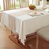Amazon Tischdecke Einfache Jacquard-Stickerei Tischdecke Haushalt Kaffeetischmatte Tischdecke Tischmatte Fleck