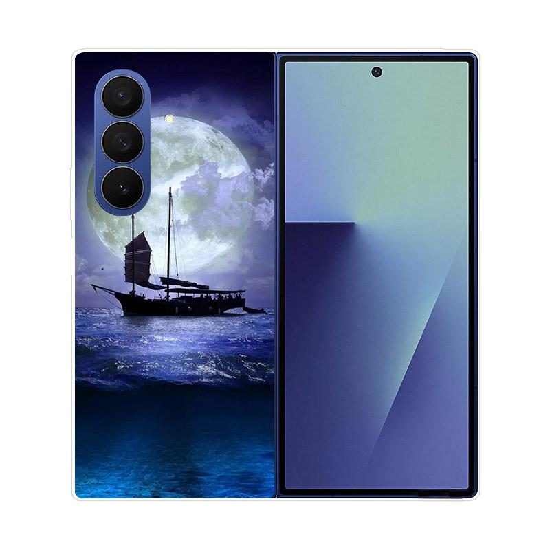 For Samsung Galaxy Z Fold 7 5G Phone Case Cover Transparent Back Protective Shell Coque For Samsung Z Fold7 Clear Hard PC Fundas