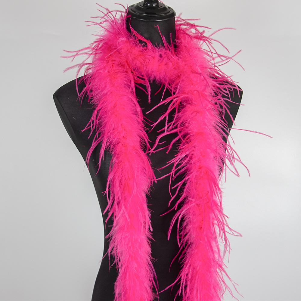 1Ply Ostrich Feather Boa 13-15CM Long Feathers Trims for Crafts Party Dress Sewing Decoration Plumas Ribbon 2 Meters Multicolor