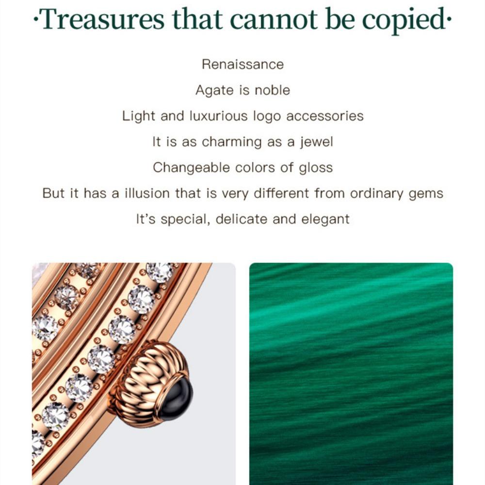 OUPINKE Montre pour femme de marque Tide avec cadran serpentin incrusté de diamants Montre à quartz étanche haut de gamme de grande valeur