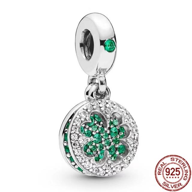 Anhänger mit mehreren Mustern für Armband/Halskette aus 925er-Sterlingsilber, Charm-Perlenschmuck, MOM, Festival