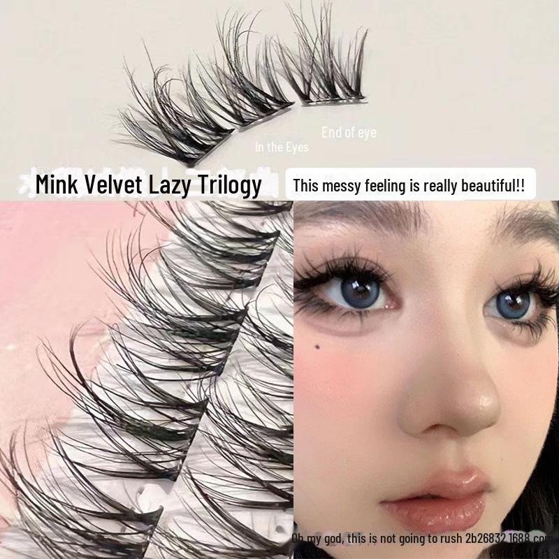 

Aoji 5D Норковый бархат самоклеящиеся накладные ресницы: Естественная кривизна, одиночный кластер, многослойное моделирование. Single Box No Tools