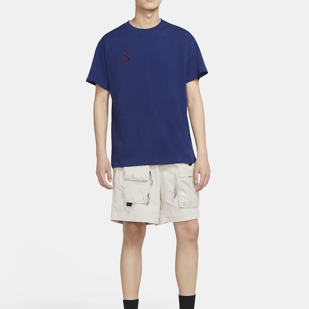 Nike ACG T Shirt Men's Old Blue/Deep Beetroot Red BQ7343-492