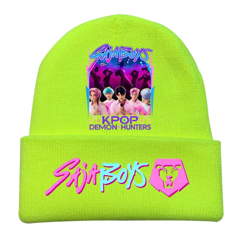 Peripheral Knitted Hat Curled Wool Hat Printed Doudou Hat Outdoor Cold Hat Adult