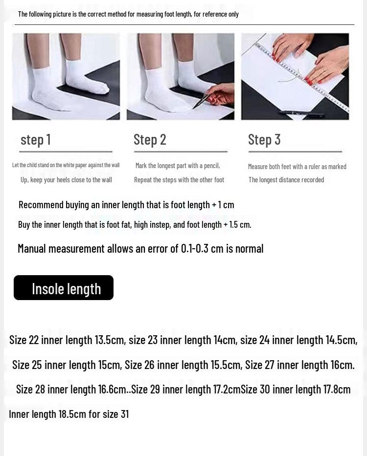 Kids' Lightweight Non-Slip White Sneakers – Comfortable, Thick Sole for Boys & Girls