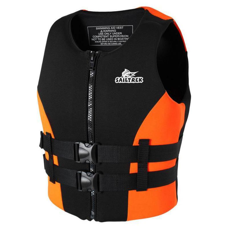 

Adult Jacket Life Drifting Swimming Boating Fishing Kayak Jetski Surf Vest Life M оранжевый