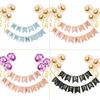 Internet Celebrity Birthday Mermaid Tail Flag Decoration for Baby’s First Birthday Party - Banner, Garland, String Lights & Balloons