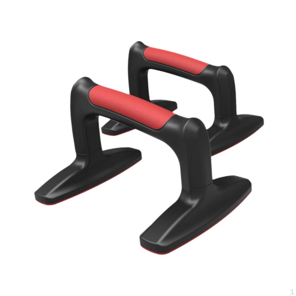2 Pieces Push up Stands Anti Slip Ergonomic Compact Muscle Training Portable Floor Handles