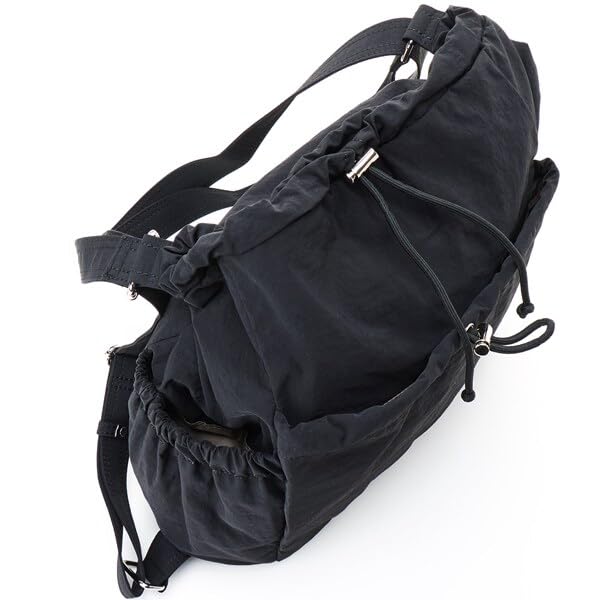 Monica Crinkle Nylon Kordelzug 2-Wege Tasche MONI1060 Grau (11)