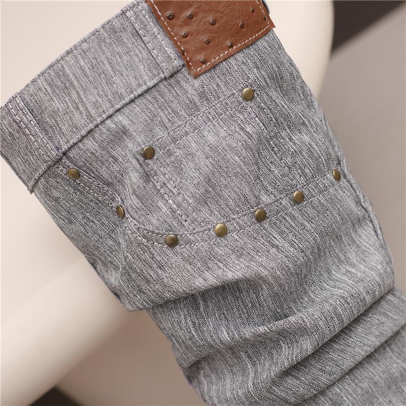 Women's High-heeled Boots Sexy European and American Style Pointed-toed Thin-heeled Large-size Cowboy Mid-boots