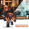 8 Blade Thermal Fireplace Fan Standing Classic Log Wood Burner Eco-fan Quiet Fireplace Fan Home Winter Warm Heat Distribution