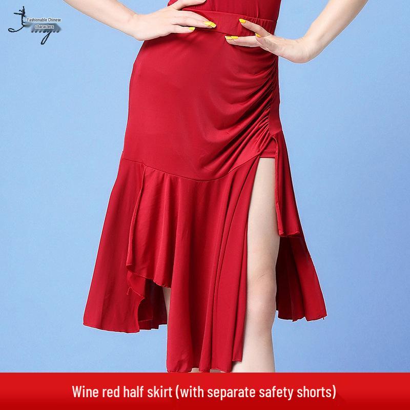 Huayu Women's Latin Dance Fringe Skirt for Practice & Performance