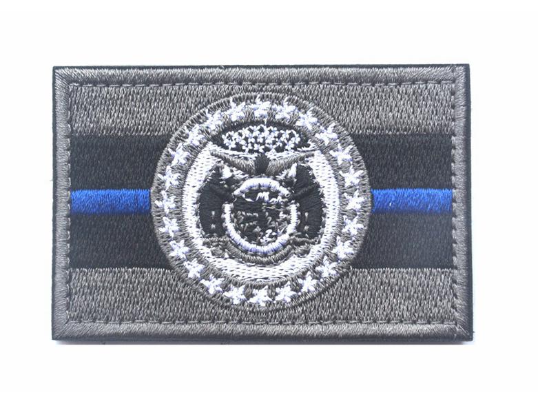 US State Flags Embroidered Patches: Michigan, Missouri, Nevada, Massachusetts with Velcro