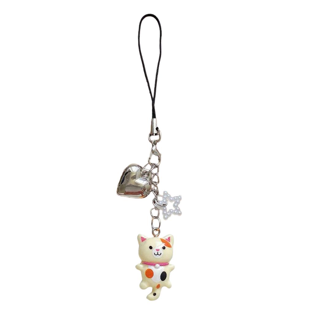 Multifunctional Beaded Cats Keychain Handmade Lovely Animal Bag Pendant Fashion Accessory for Trendy Look Daily Use