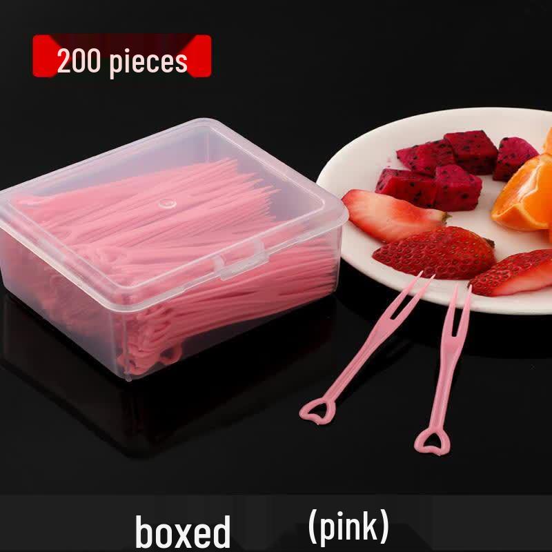 Disposable Individually Wrapped Plastic Fruit Forks