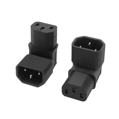 Socket Corner Plug C14 Male To C13 Female Power Adapter IEC Connector AC Plug Conversion Plug