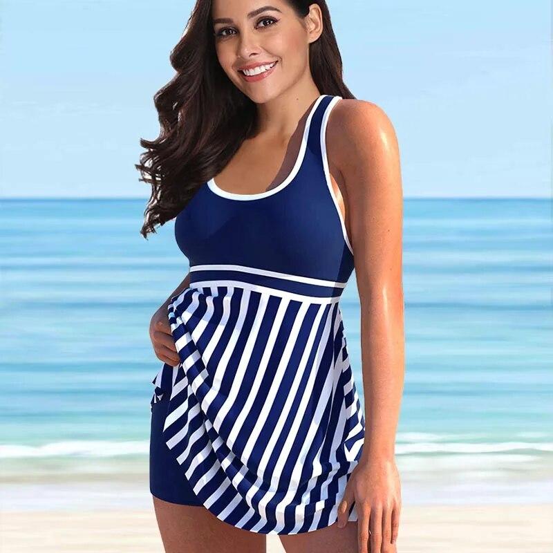 2024 Kadın Yeni Tasarım Baskılı Mayo İki Parçalı Set Tankini Monokini Yaz Modası Plaj Mayoları Yüksek Bel Mayo
