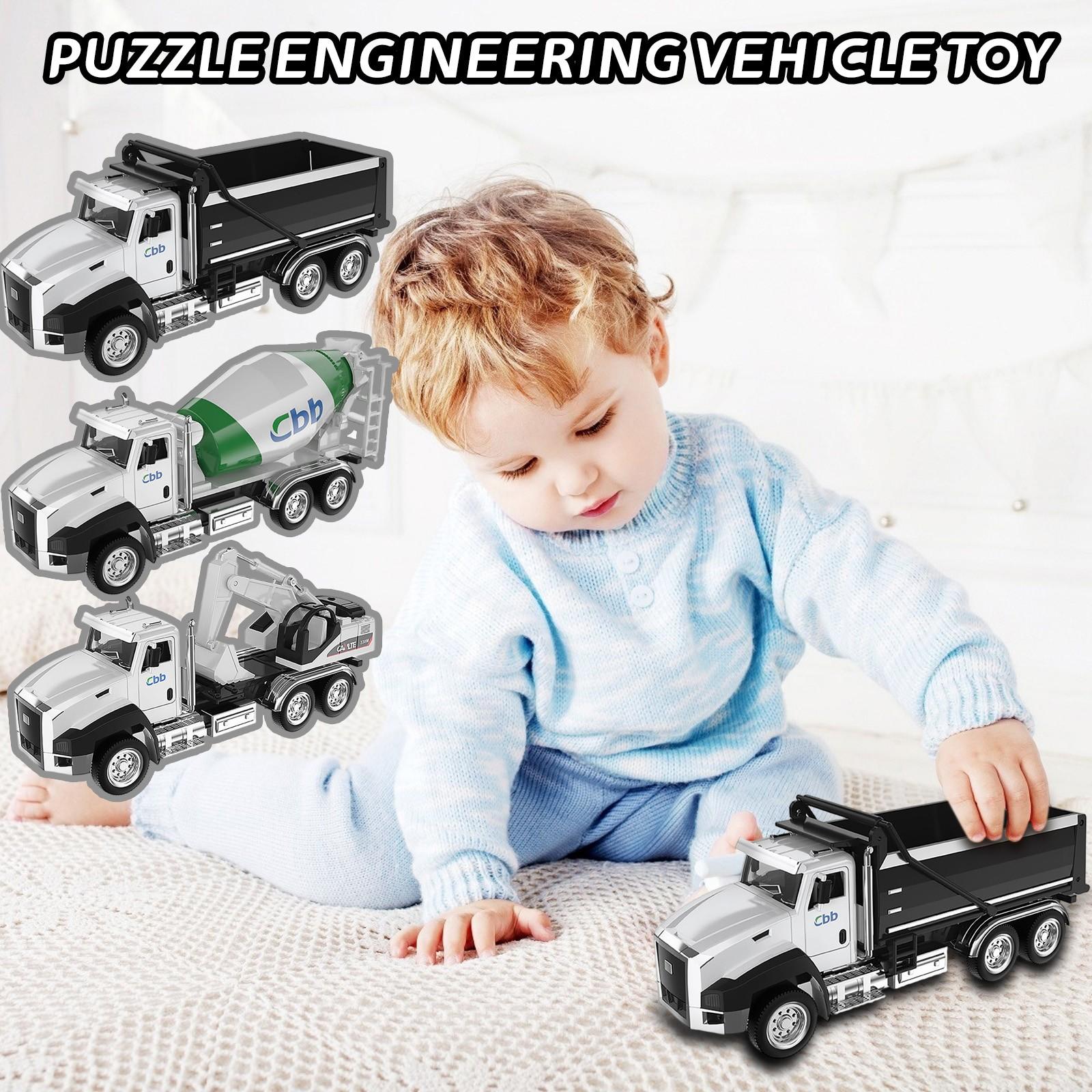 

Игрушечный набор из 3 транспортных средств, грузовиков, мусоровоз, автоцистерна, грузовик для доставки, металлическая модель, игрушечная машинка для мальчика One Size