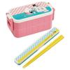 Skater Moomin Colorful Lunch Box, 600ml, Antibacterial, Two-Tier, Women's, Made in Japan, YZW3AG-A