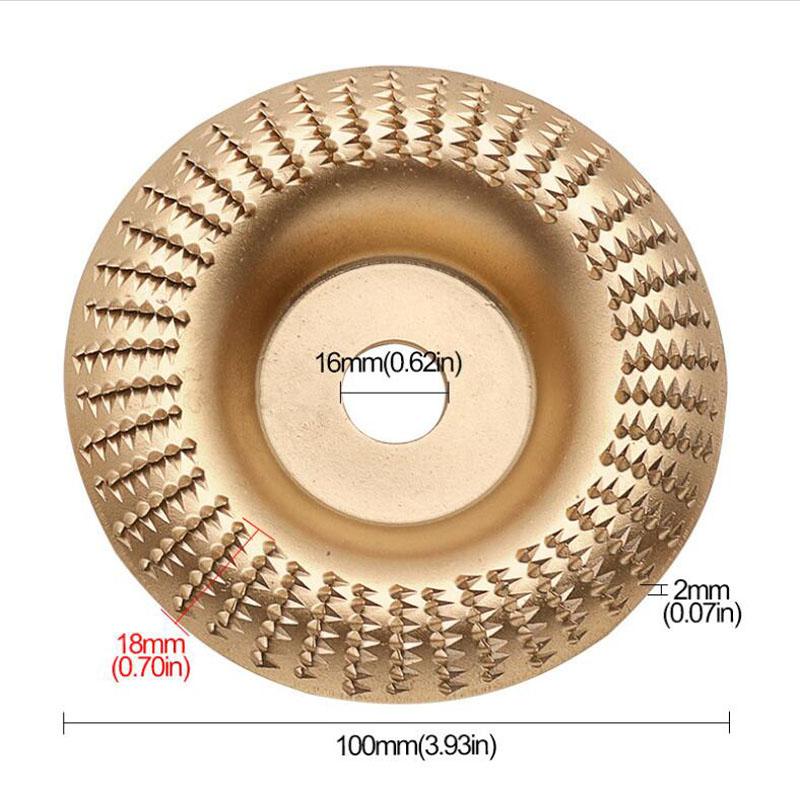 

Шлифовальный круг для полировки дерева Диск для угловой шлифовальной машины Вращающийся шлифовальный диск Деревянная пластина Инструмент для резьбы по дереву Абразивный дисковый инструмент A золотой