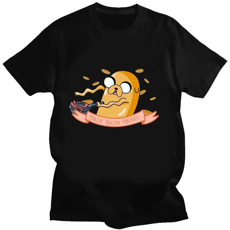 Camisetas con estampado de dibujos animados de Adventure Time hombres moda Harajuku, cómics creativos, camisetas geniales